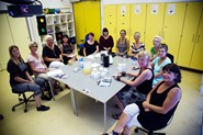 12 personer deltog i overleveringen fra børnehave til skole