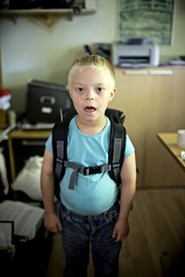 Jonas gør sig klar til første skoledag6