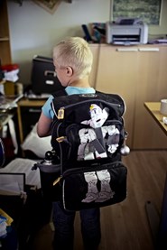 Jonas gør sig klar til første skoledag9